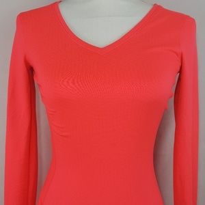 Under Armour Women Pink Long Sleeve Shirt XS